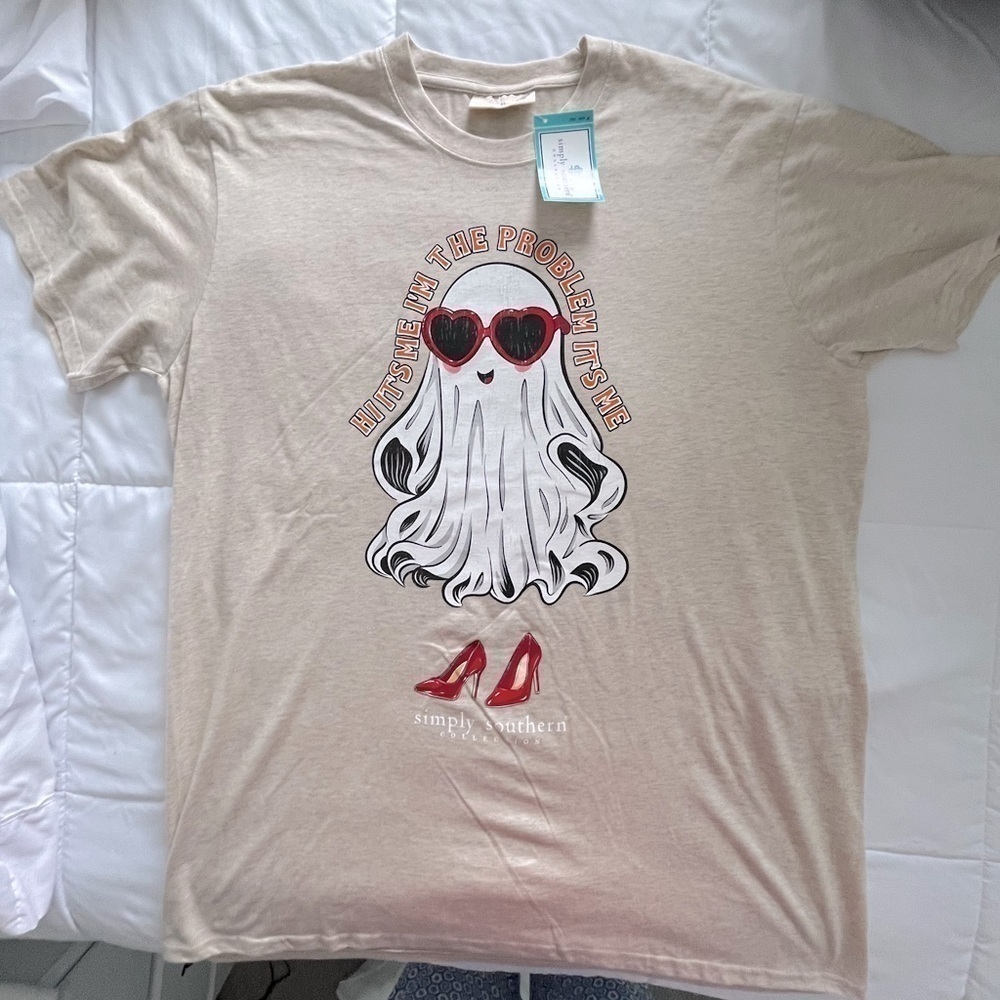 Simply Southern “Hi It’s Me - I’m The Problem It’s Me” Size XXL. Tan